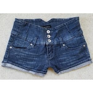Z. Cavaricci High Waisted Micro Jean Short Shorts Y2K Size 3